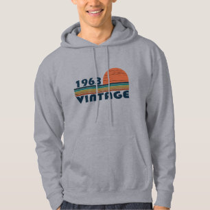 Moletom Presente de aniversário vintage nascido em 1963