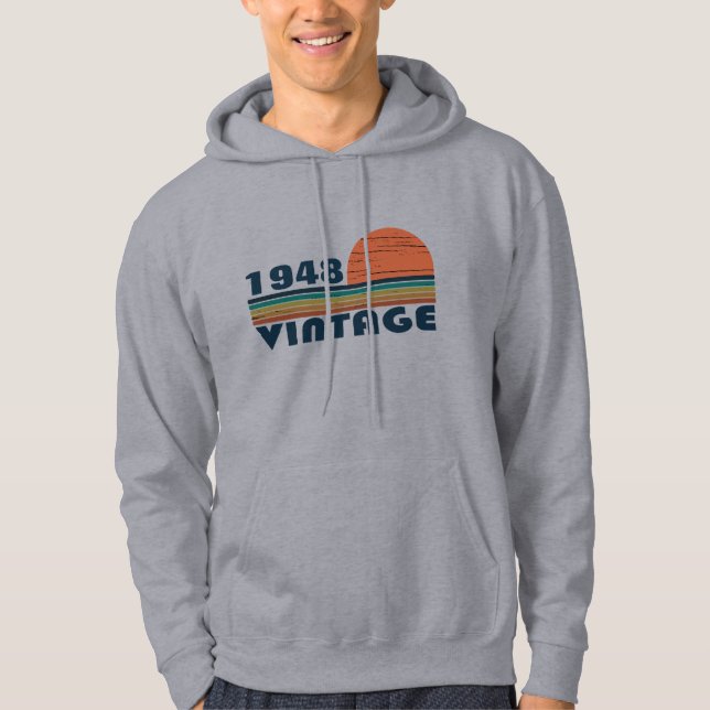 Moletom Presente de aniversário vintage personalizado (Frente)