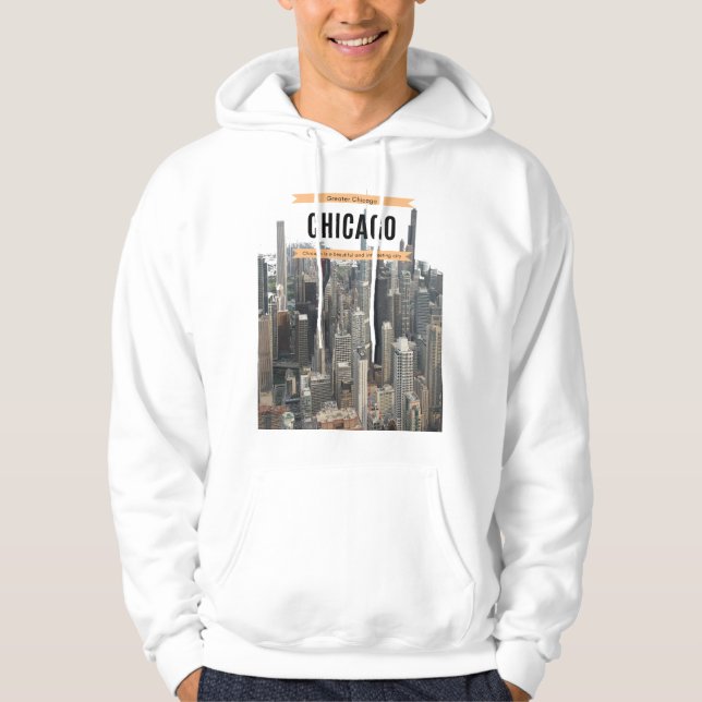 Moletom Presente de Chicago para Homens e Mulheres (Frente)