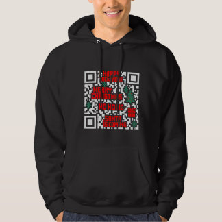 Moletom Presente de código QR de Natal