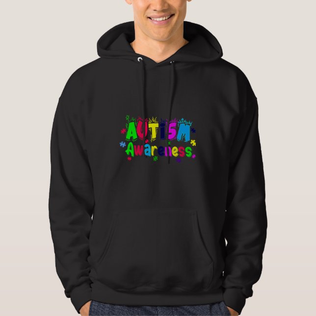 Moletom Presente De Consciência Autista Para Crianças Home (Frente)