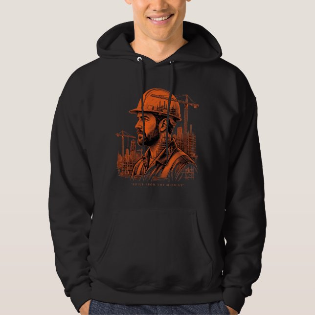 Moletom Presente de Construção Feito Desde a Mente (Frente)