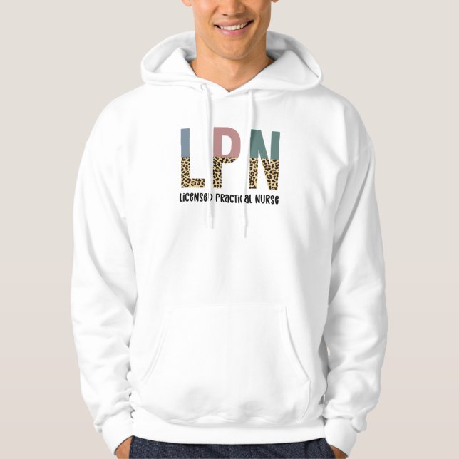 Moletom Presente de Graduação LPN de Enfermeira Prática Li (Frente)