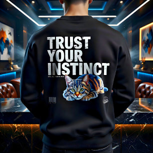 Moletom Presente de Instinto de Amante de Gato Streetwear