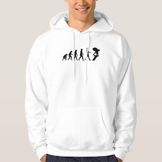 Moletom Presente de Nadação Evolutiva Nadadora (Frente)