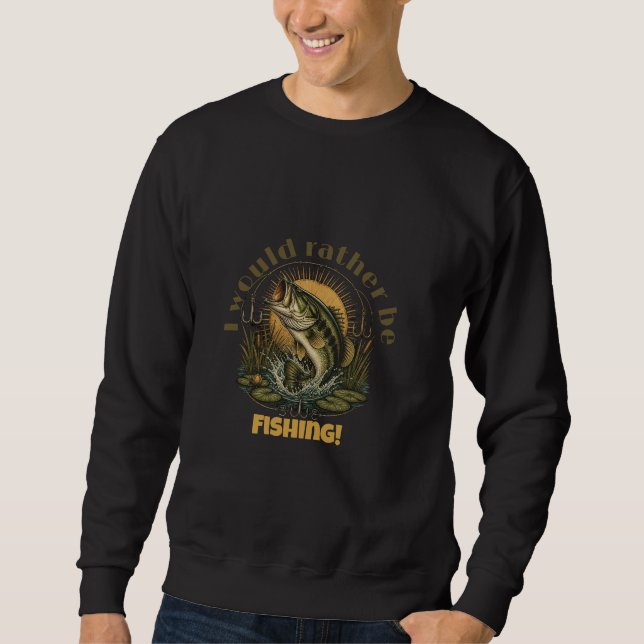 Moletom Presente de Pesca de Robalo | Pesca de Robalo de B (Frente)