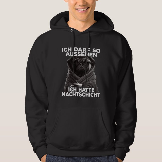 Moletom Presente engraçado de mop I Eu tive o turno da noi (Frente)