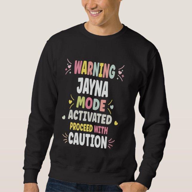 Moletom Presente Personalizado para Mulheres JAYNA Persona (Frente)