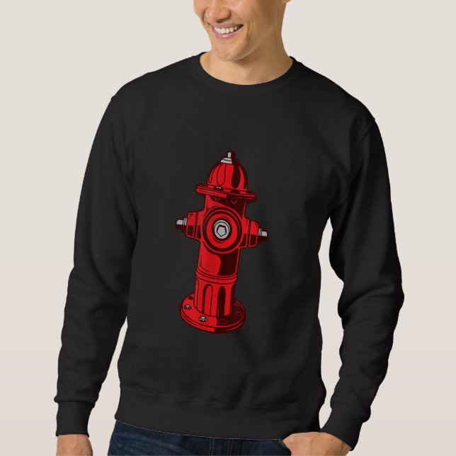 Moletom Presentes de Bombeiros Gráficos Vermelhos (Frente)