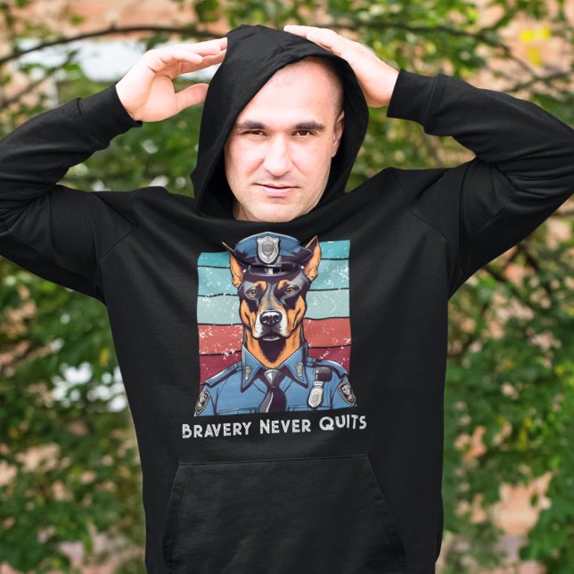 Moletom Presentes de Cachorro de Aniversário para Policiai (Birthday Dog Gifts for Police Officers Dad Grandpa)