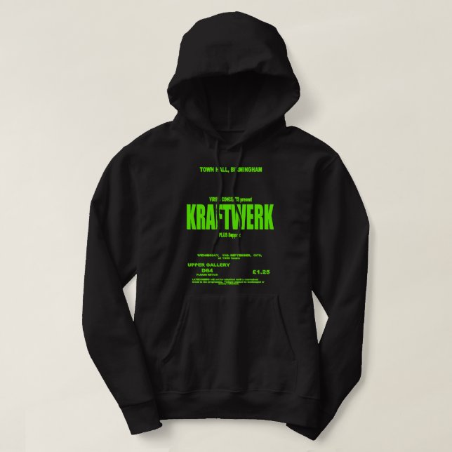 Moletom Presentes De Música Eletrônica De Kraftwerk Engraç (Frente do Design)