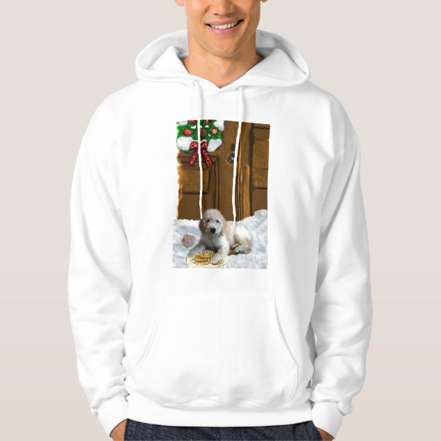 Moletom Presentes de Natal de Goldendoodle (Frente)