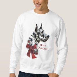 Moletom Presentes de Natal de Harlequin Great Dane