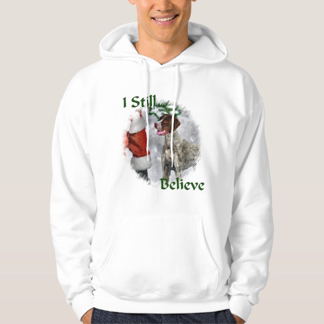 Moletom Presentes de Natal de Ponteiro Alemão Curto (Frente)