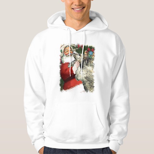 Moletom Presentes de Natal do Wolfhound Irlandês (Frente)