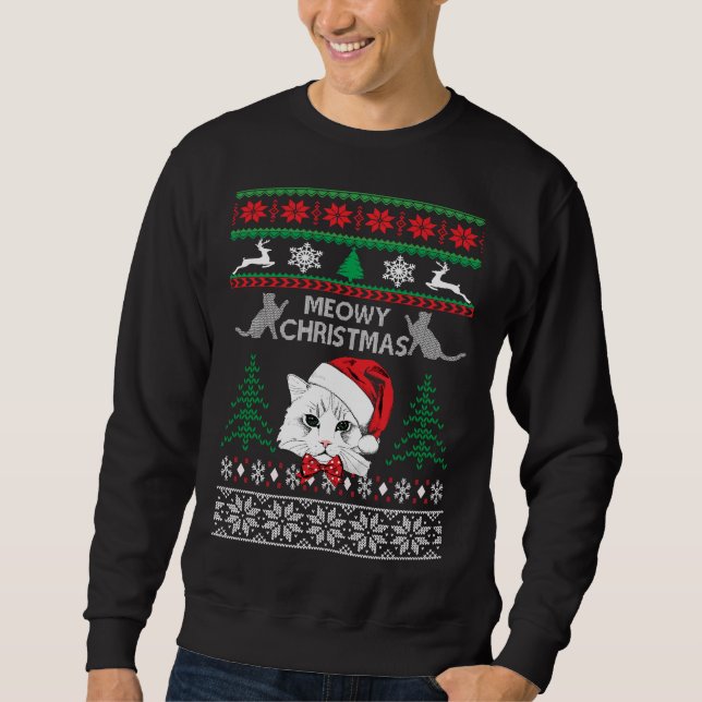Moletom Presentes de Natal Feio de Gato (Frente)