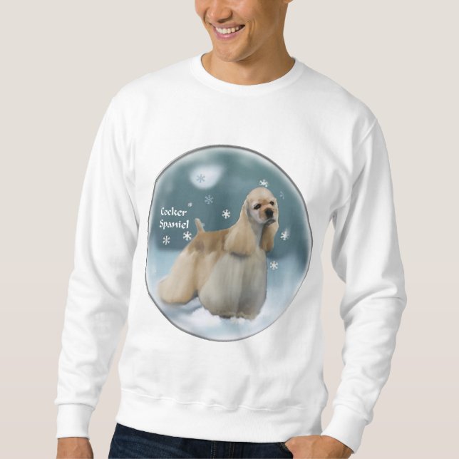 Moletom Presentes de Natal para Cocker Spaniel (Frente)