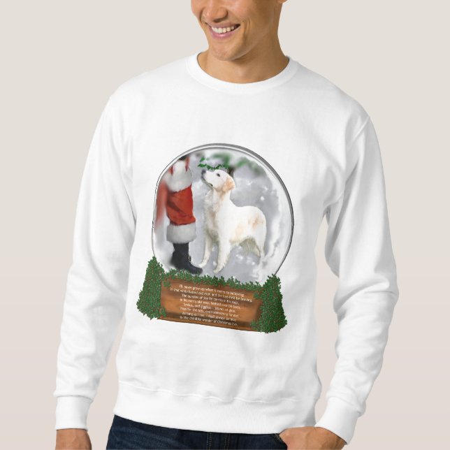 Moletom Presentes de Natal para ouro Retriever (Frente)