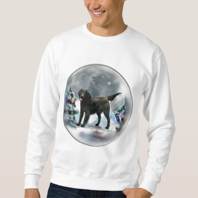 Moletom Presentes de Natal para Retriever Revestidos Plano (Frente)