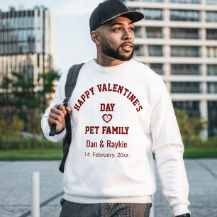 Moletom Presentes DIY Vermelho Branco Dia dos Namorados Fe