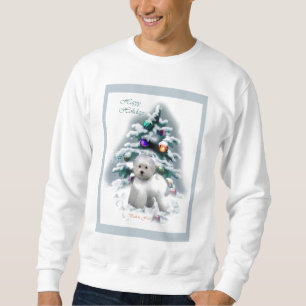 Moletom Presentes do Natal de Bichon Frise
