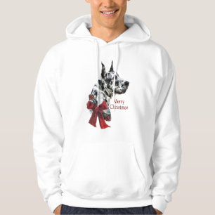 Moletom Presentes do Natal de great dane do Harlequin