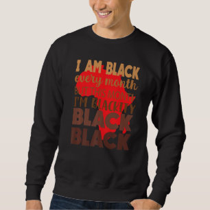 Moletom Preto A Cada Mês História Negra Africano Bhm Black
