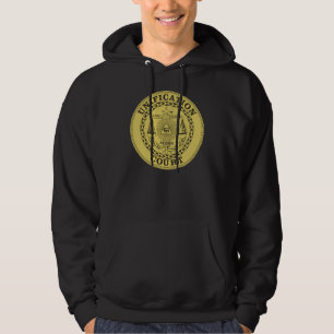 Moletom Preto do Hoodie dos homens da corte da unificaçã