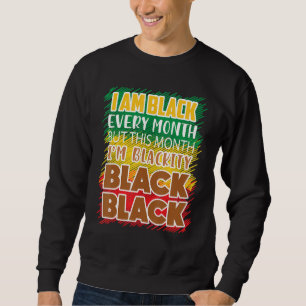 Moletom Preto Negro Negro A Cada Mês História Preta Bhm Af
