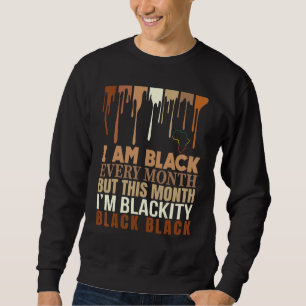 Moletom Preto Negro Negro A Cada Mês História Preta Bhm Af