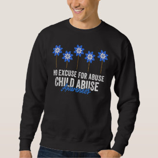 Moletom Prevenção do abuso infantil Percepção azul