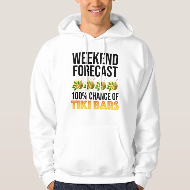 Moletom Previsão de Fim de Semana - 100% de Chance de Bare (Frente)