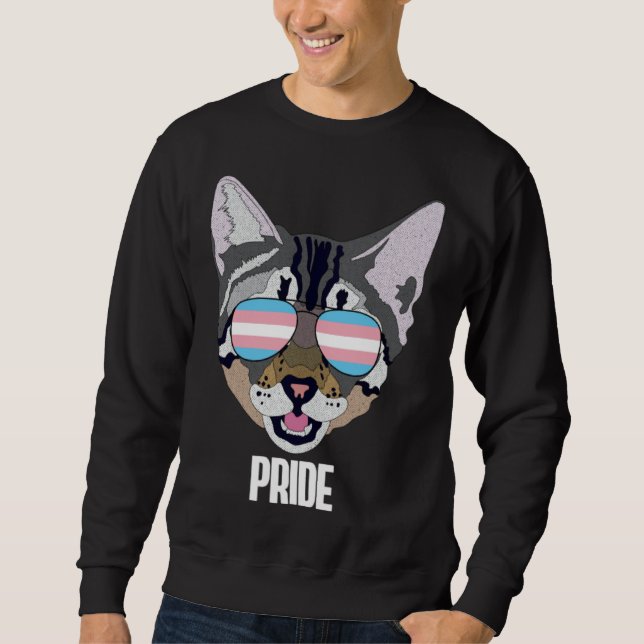 Moletom Pride Funny Cat Trans Pride (Frente)