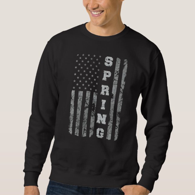 Moletom Primavera Texas American Flag (Frente)