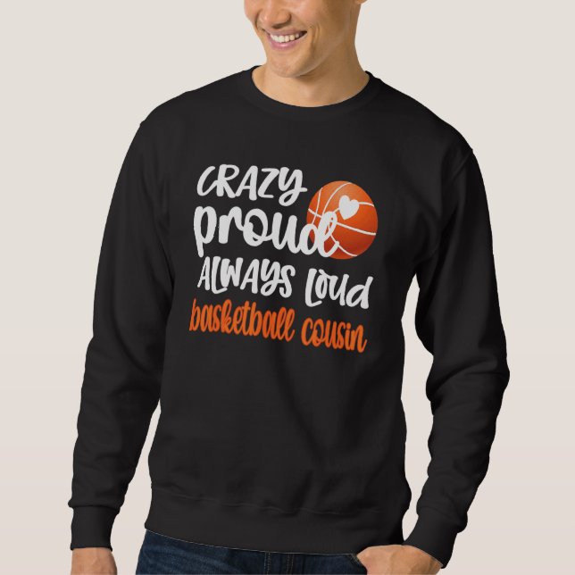 Moletom Primo 1 de basquetebol sempre alto e doido (Frente)