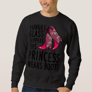 Moletom Princesa Veste Boots Cowgirl Country Western Girl