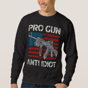 Moletom Pro Gun Anti-Idiota Proprietários de Armas de Band