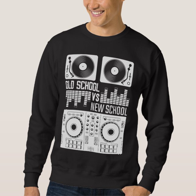 Moletom Produtor de música DJ Antiga Escola Vinyl electro  (Frente)