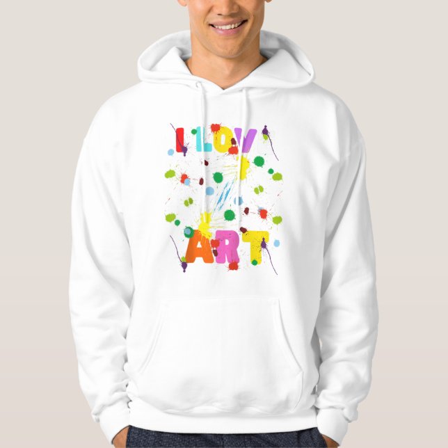 Moletom Professor de Arte Engraçado Raglan (Frente)