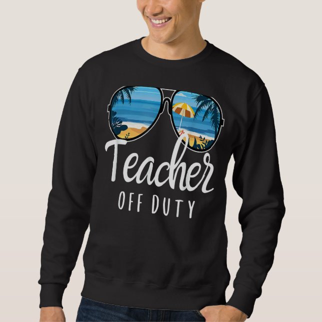 Moletom Professor de escola descartada óculos de sol praia (Frente)