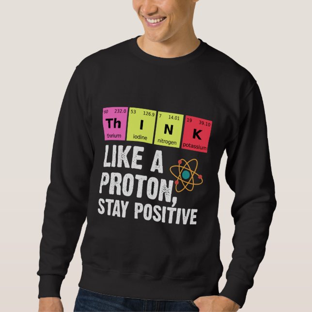 Moletom Professor de Física de Química Estudos de Proton S (Frente)