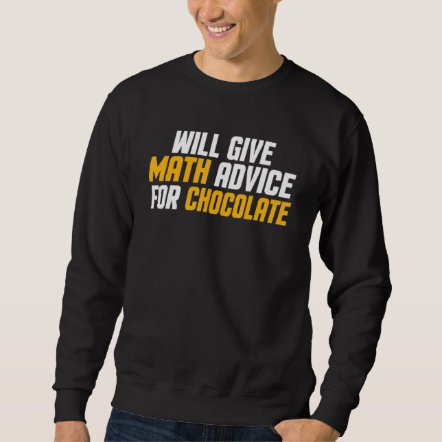 Moletom Professor de Matemática Dará Dicas de Matemática P (Frente)