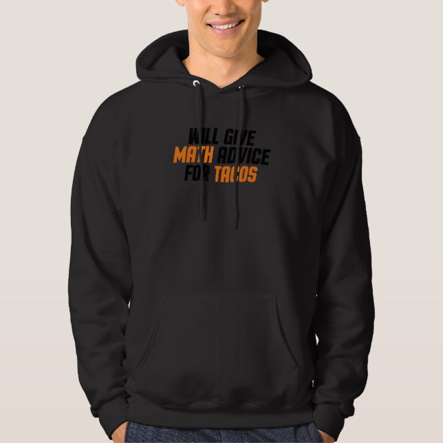 Moletom Professor de Matemática Dará Dicas de Matemática P (Frente)