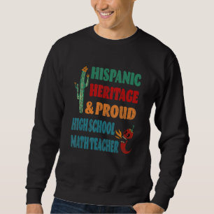 Moletom Professor de Matemática do Ensino Médio Orgulhoso 