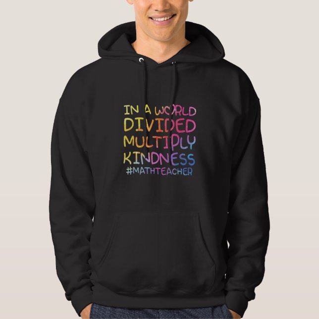Moletom Professor de Matemática Em Um Mundo Dividido Multi (Frente)