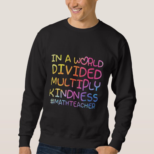 Moletom Professor de Matemática Em Um Mundo Dividido Multi (Frente)