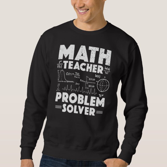 Moletom Professor de Matemática Resolver Problemas de Volt (Frente)