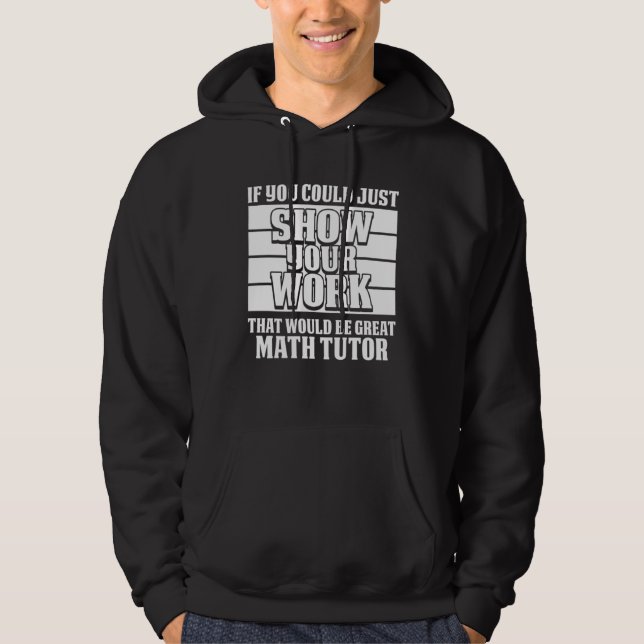 Moletom Professor de Matemática Trabalho Escola Educador E (Frente)