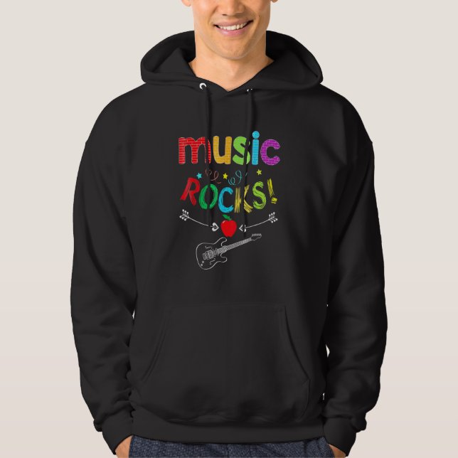 Moletom Professor De Música Rocha Estudante De Volta À Equ (Frente)