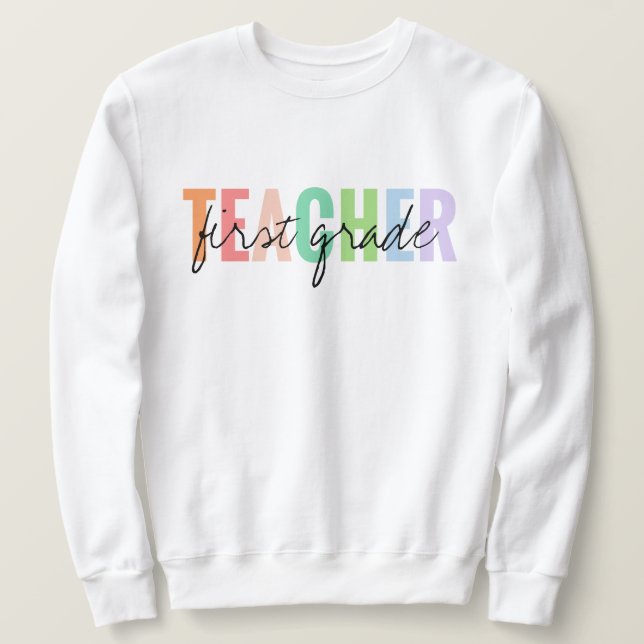 Moletom Professor de primeiro grau Unisex (Frente do Design)